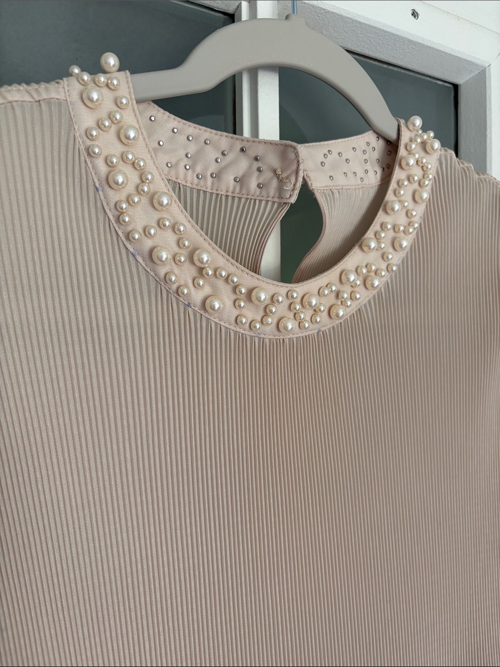 Dress Like An Angel Cream, Beige, Rust & Brown Tiered Pleated Maxi Dress - Picture 3 of 8